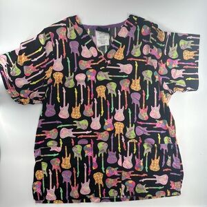 Women’s Tafford Uniform Musical Scrub Top V-Neck